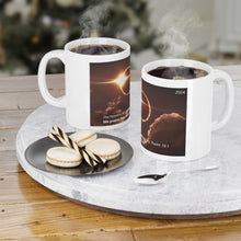 Load image into Gallery viewer, The Heavens Declare His Glory - 2024 Solar Eclipse Ceramic Mug (11oz)
