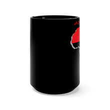 Load image into Gallery viewer, Africa and Portugal Unite, a beautiful black 15 oz ceramic mug