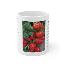 Load image into Gallery viewer, Ceramic Mug 11oz - Health Benefits of Strawberries
