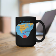 Load image into Gallery viewer, A Cup Of Healing for North America, a beautiful black ceramic 15oz mug
