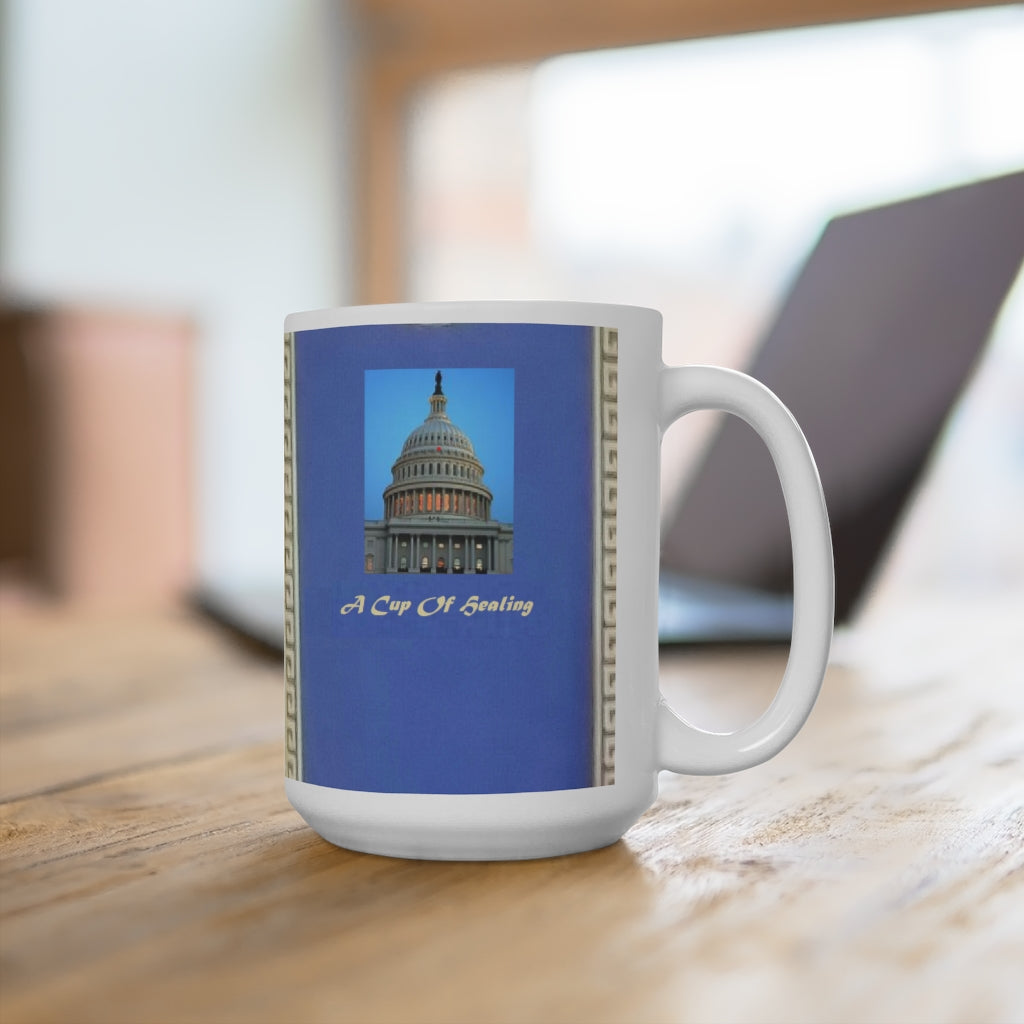 In Honour of The US Capitol, a creatively and uniquely designed Ceramic Mug 15oz