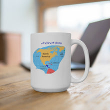 Load image into Gallery viewer, A Cup of Healing for North America, a beautiful white ceramic 15oz mug
