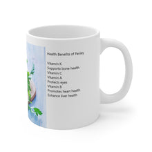 Load image into Gallery viewer, A Cup Of Healing with Parsley, Ceramic Mug 11oz
