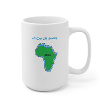 Load image into Gallery viewer, A Cup Of Healing for Africa, a beautiful white ceramic 15oz mug
