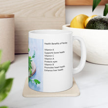 Load image into Gallery viewer, A Cup Of Healing with Parsley, Ceramic Mug 11oz
