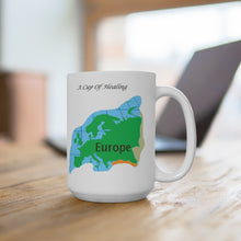 Load image into Gallery viewer, A Cup Of Healing for Europe, a beautiful white ceramic 15oz mug
