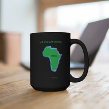 Load image into Gallery viewer, A Cup Of Healing for Africa, a beautiful black ceramic 15oz mug
