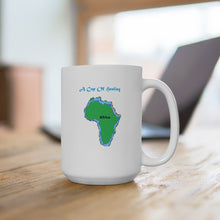 Load image into Gallery viewer, A Cup Of Healing for Africa, a beautiful white ceramic 15oz mug
